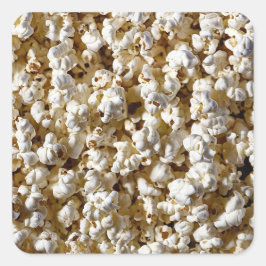 Popcorn Fyrkantigt Klistermärke