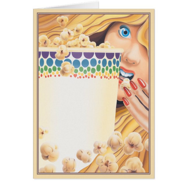 Popcorn© Hälsningskort (Framsidan)