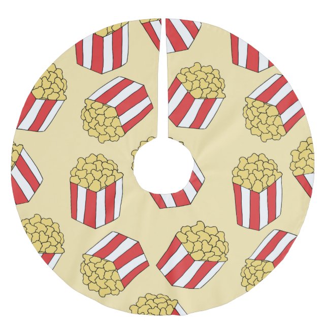 Popcorn hand plockade, färglöst, sömlös mönster. julgransmatta borstad polyester (Framsidan)