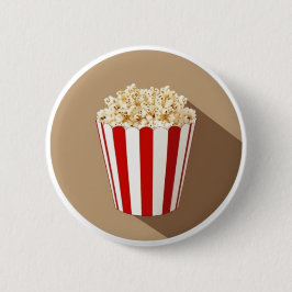 Popcorn i en röd och vit rand Tub Knapp