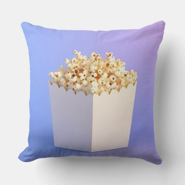 Popcorn i White Tub Kudde (Framsida)