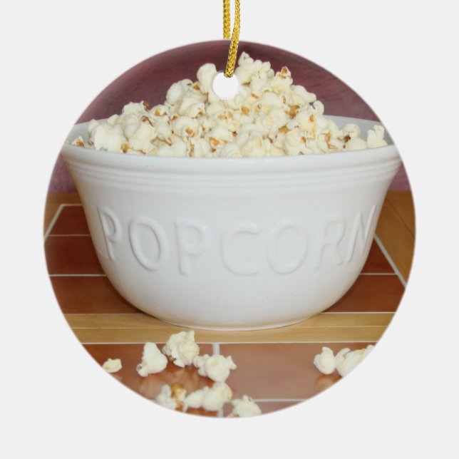 Popcorn Julgransprydnad Keramik (Framsidan)