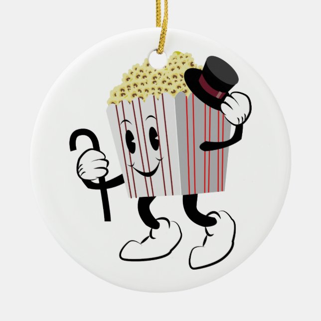 Popcorn Julgransprydnad Keramik (Framsidan)