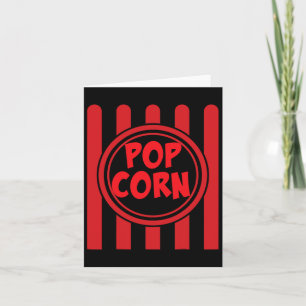 Popcorn Karneval Kostymskjorta Rolig Röd Vit Randi Kort