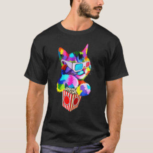 Popcorn Kattidé för kattunge  Färgglad Kitty T Shirt