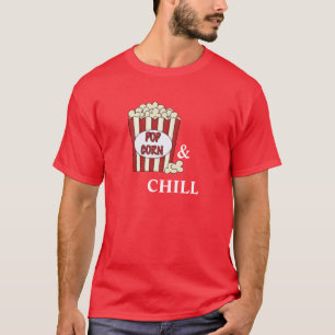 Popcorn & kylig Netflix & kylig skjorta Tee Shirt