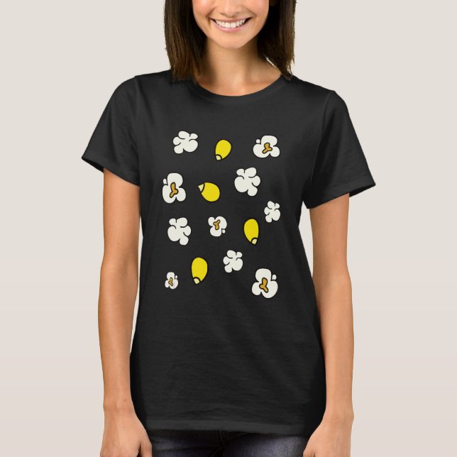 Popcorn Maj Popcorn Snack T Shirt (Framsida)