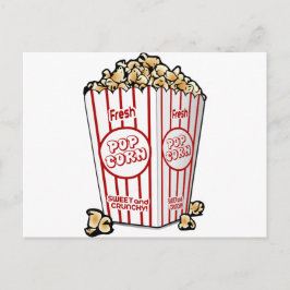 popcorn maj snack food film night roligt vykort
