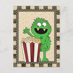 Popcorn Monster - lägg till ord vykort