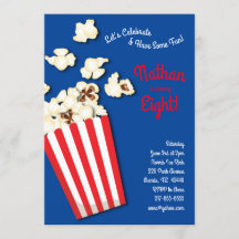 Popcorn Movie Theater Barns födelsedag Party