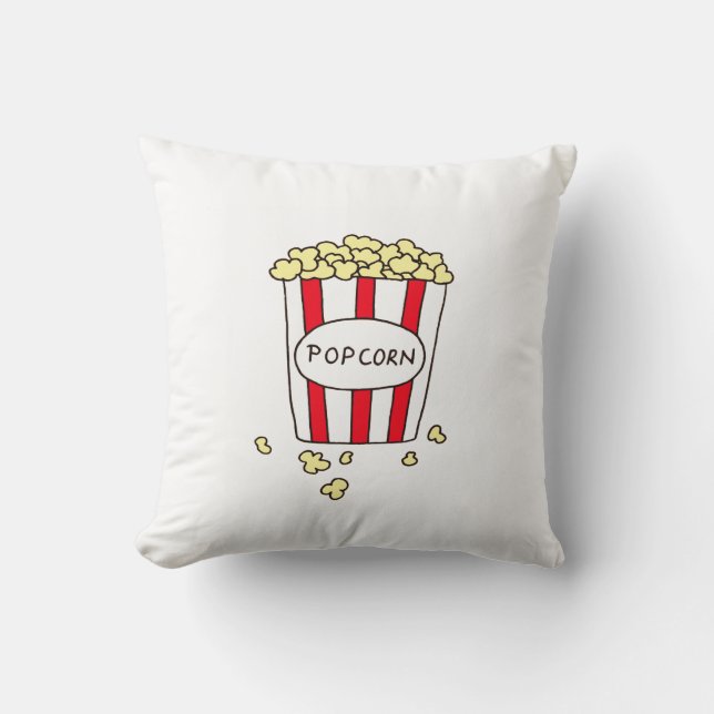 Popcorn Movie Theater TV Room Decor Kudde (Framsida)