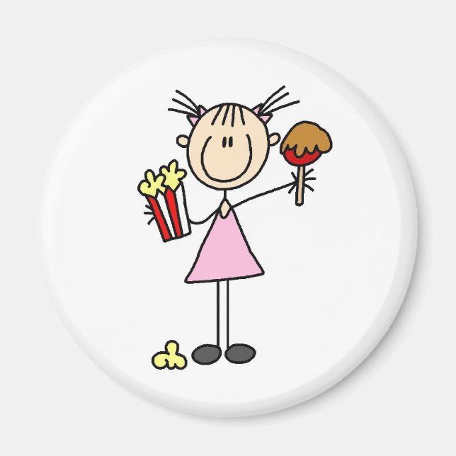 Popcorn och Caramel Apple vid Fair Magnet (Framsidan)