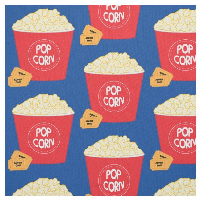 Popcorn- och filmbiljetter tyg (Provkarta)
