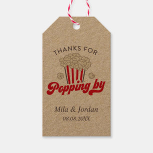 Popcorn Party Favor Gift-Märkre Presentetikett