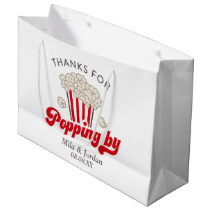 Popcorn Party Favoriter Gift-flagga