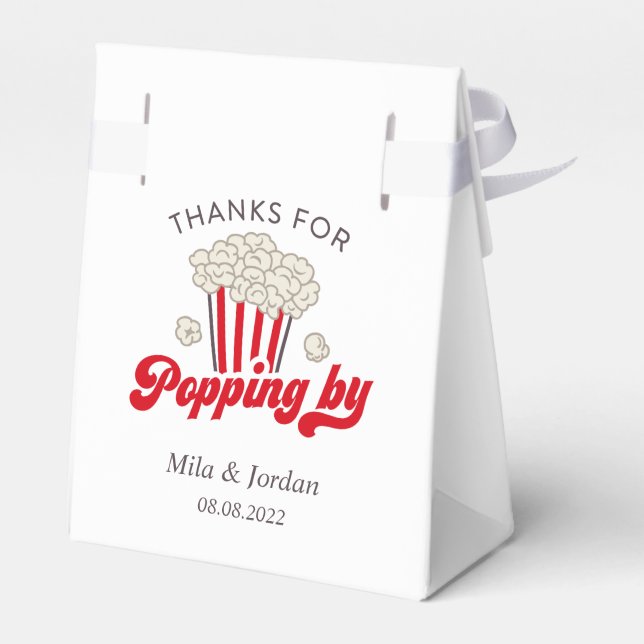 Popcorn Party-favoritruta Presentaskar (Baksidan Sidan)