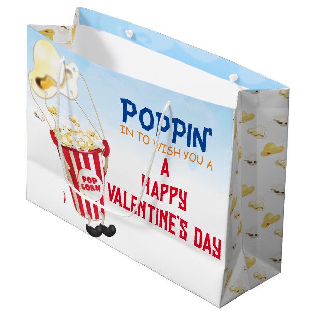 Popcorn-poppning av Valentine (Framsidan Vinklad)