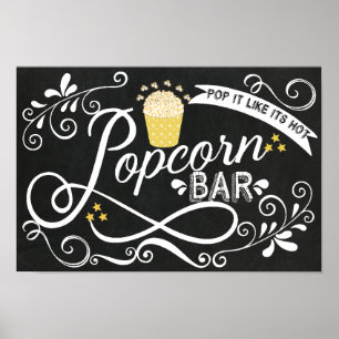 Popcorn Pub Sign Poster