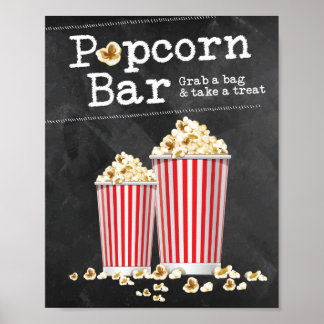 Popcorn Pub Sign Poster