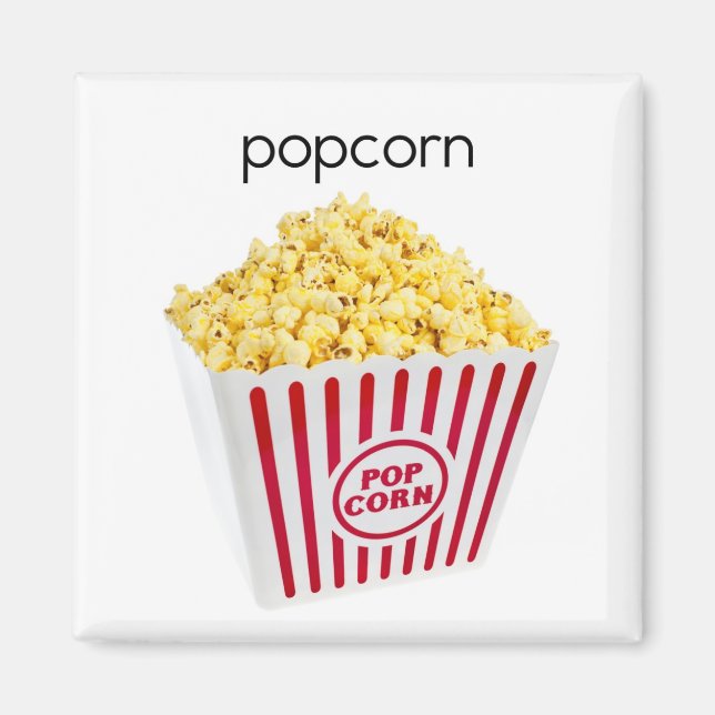 Popcorn Refrigerator Magnet (Framsidan)