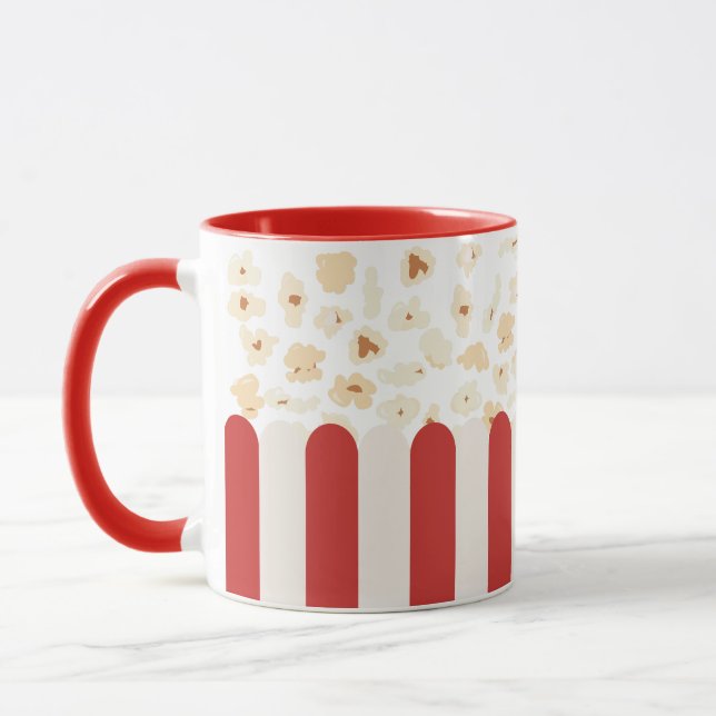 Popcorn Retro Movie Cinema Mugg (Vänster)