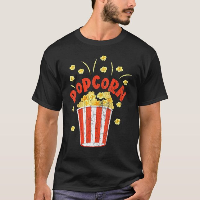 Popcorn Retro Pop Maj Eater Graphic T Shirt (Framsida)