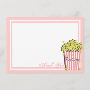 Popcorn Rosa Flat Card-Tack Tack Kort