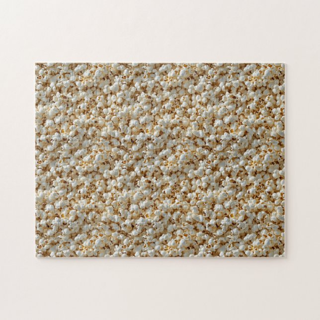 Popcorn Seamless Mönster Pussel (Horisontell)