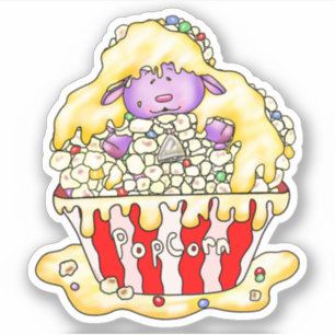 Popcorn Sheep Klistermärken