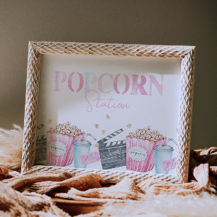 Popcorn-skylt för film Party Poster