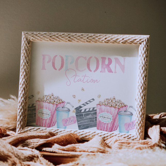 Popcorn-skylt för film Party Poster (Skapare uppladdad)