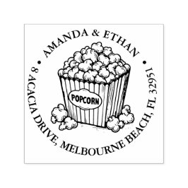 Popcorn Snack-tema Självfärgande Stämpel