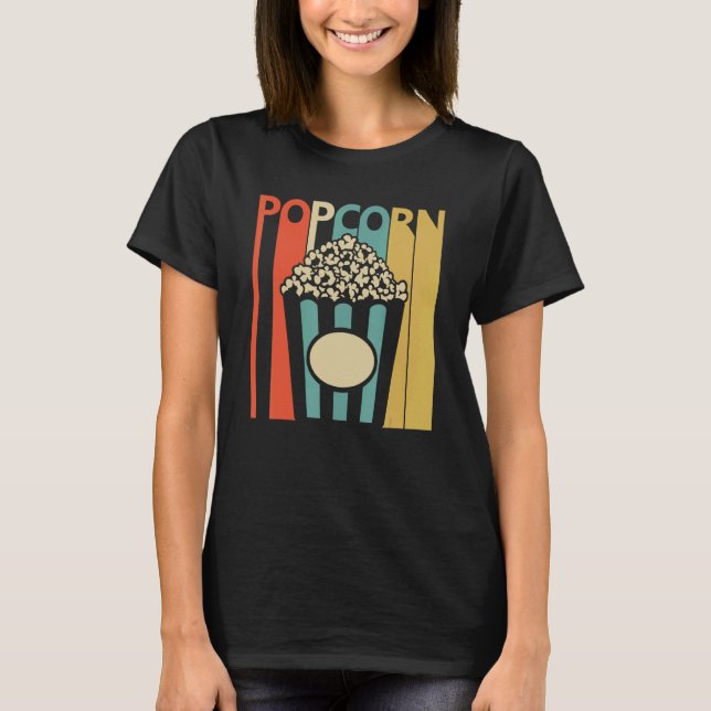 Popcorn Snacks T Shirt (Framsida)