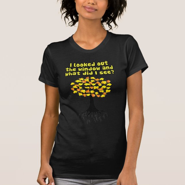 Popcorn som poppar på aprikosträd t-shirt (Framsida)