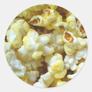 Popcorn Stickers 01 Runt Klistermärke