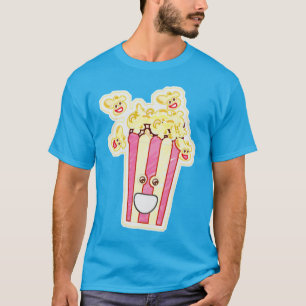 Popcorn-tecken för roligt t shirt