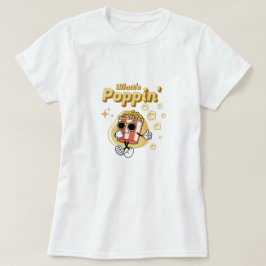 Popcorn-tecknad för poppincitattecken t shirt