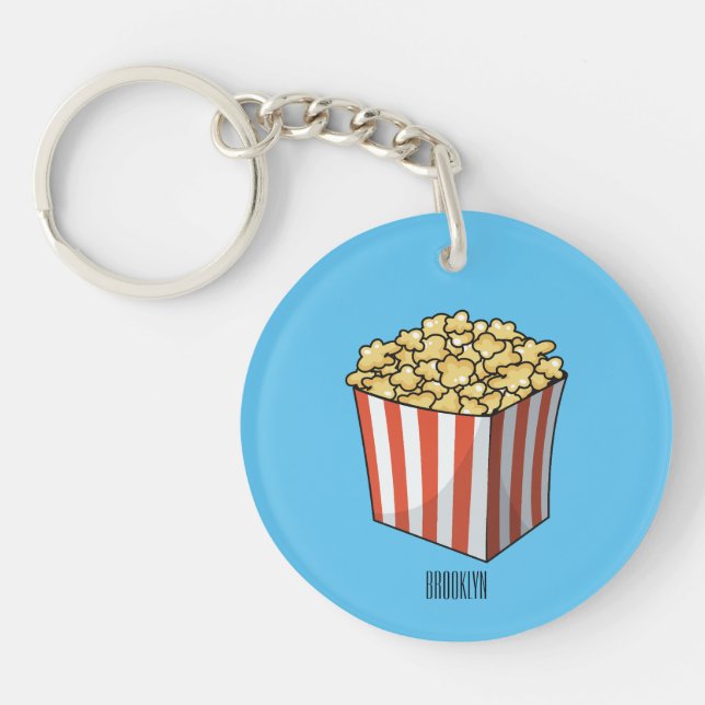 Popcorn-tecknad, illustration (Framsidan)