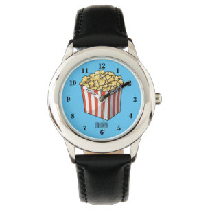 Popcorn-tecknad, illustration armbandsur