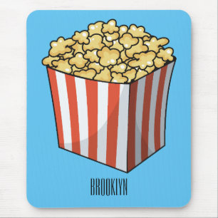 Popcorn-tecknad, illustration musmatta