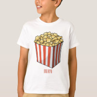 Popcorn-tecknad, illustration