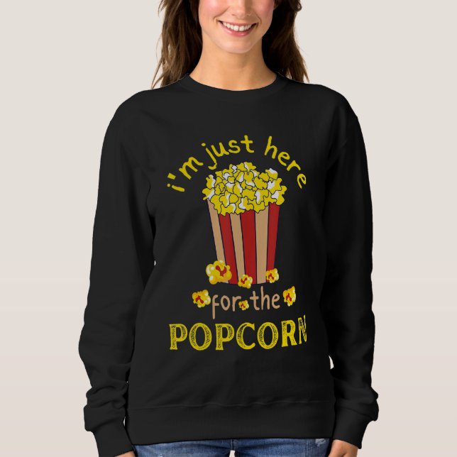 Popcorn Tees jag är här för popcorn T Shirt (Framsida)