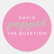 Popcorn Välkommen Bag-etikett för frågan