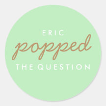 Popcorn Välkommen Bag-etikett för frågan