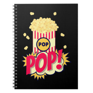 Popcorn Vintage Retro Funny Anteckningsbok