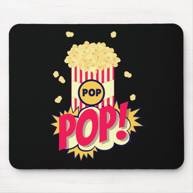 Popcorn Vintage Retro Funny Musmatta (Framsidan)