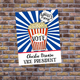 Popcorn Vote-Roligt School Poster