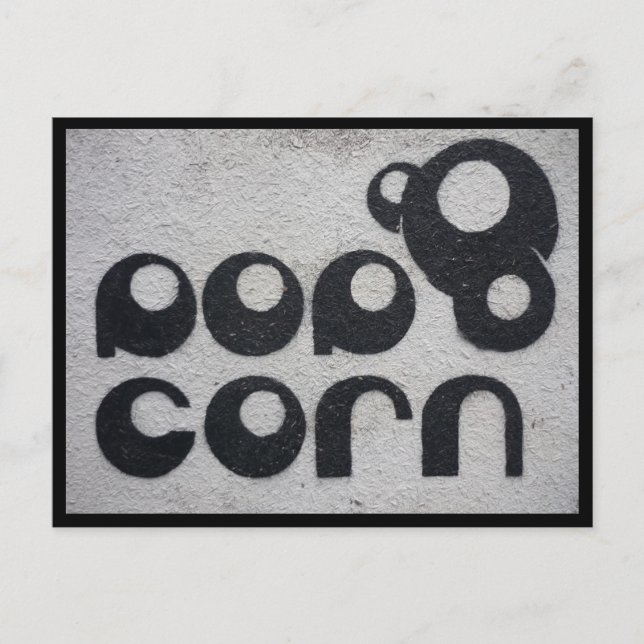 popcorn vykort (Framsida)