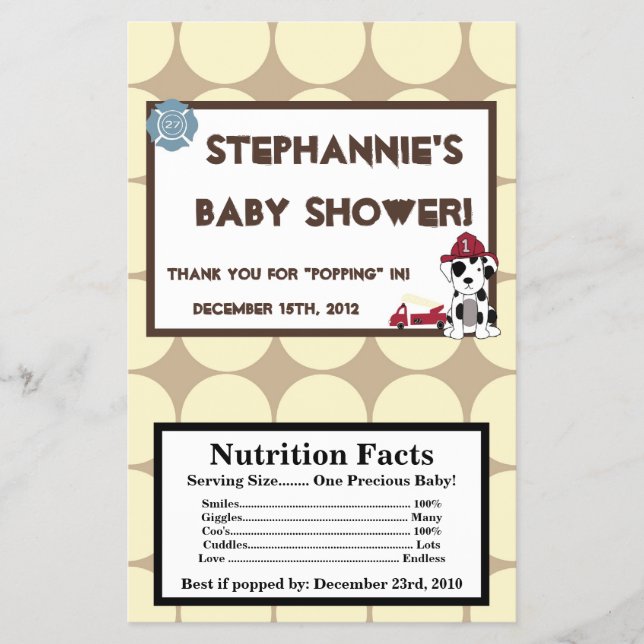 Popcorn Wrapper Nojo Fire Engine för mikrovåg Flygblad (Framsidan)