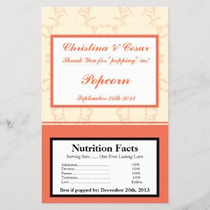 Popcorn Wrapper Pinkish/Peach Forme Scr Flygblad